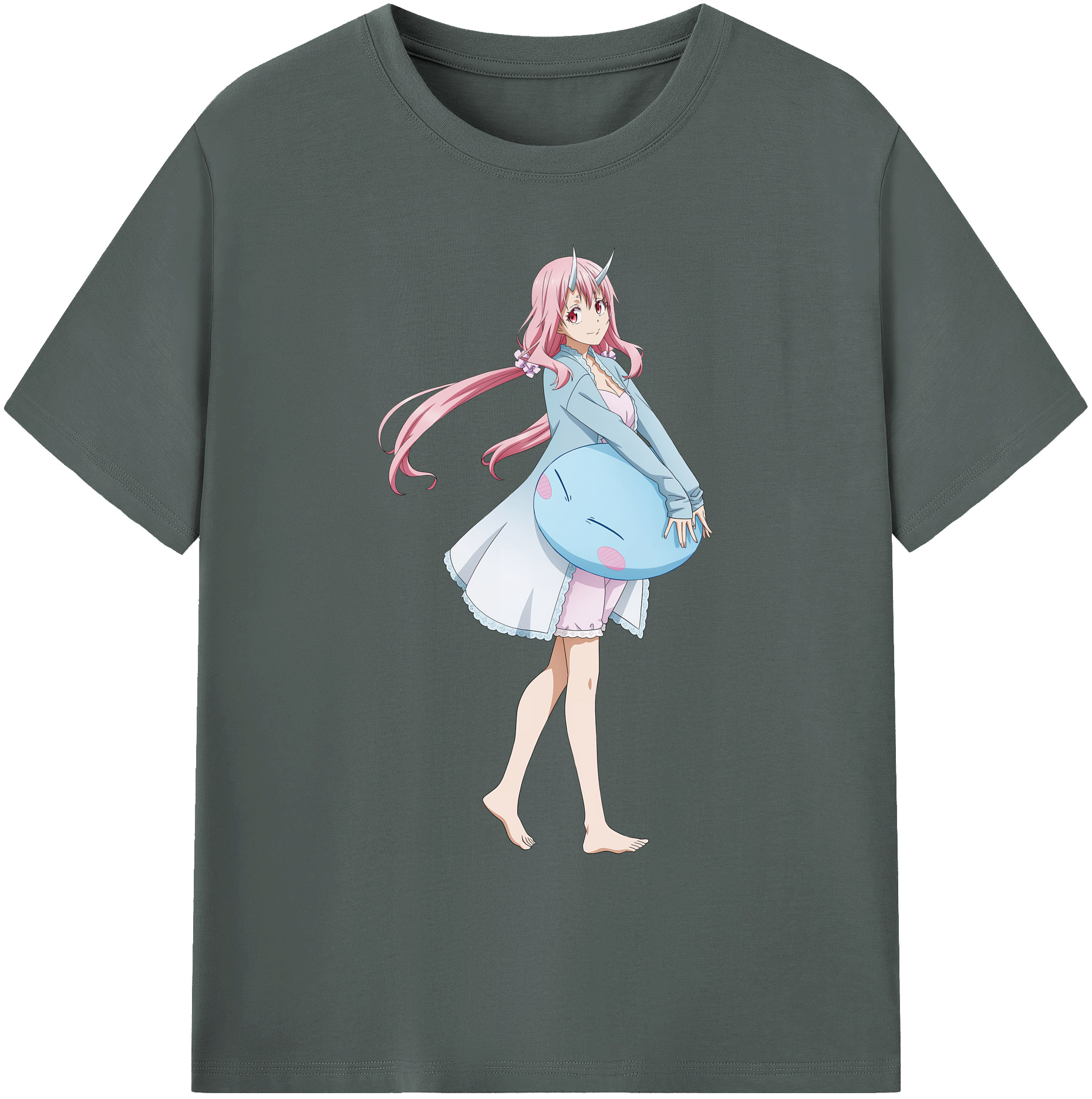（画像用） 転スラ Regarding Reincarnated to Slime 綿100％ メンズ半袖Tシャツ｜肌触りやわらか＆通気性
